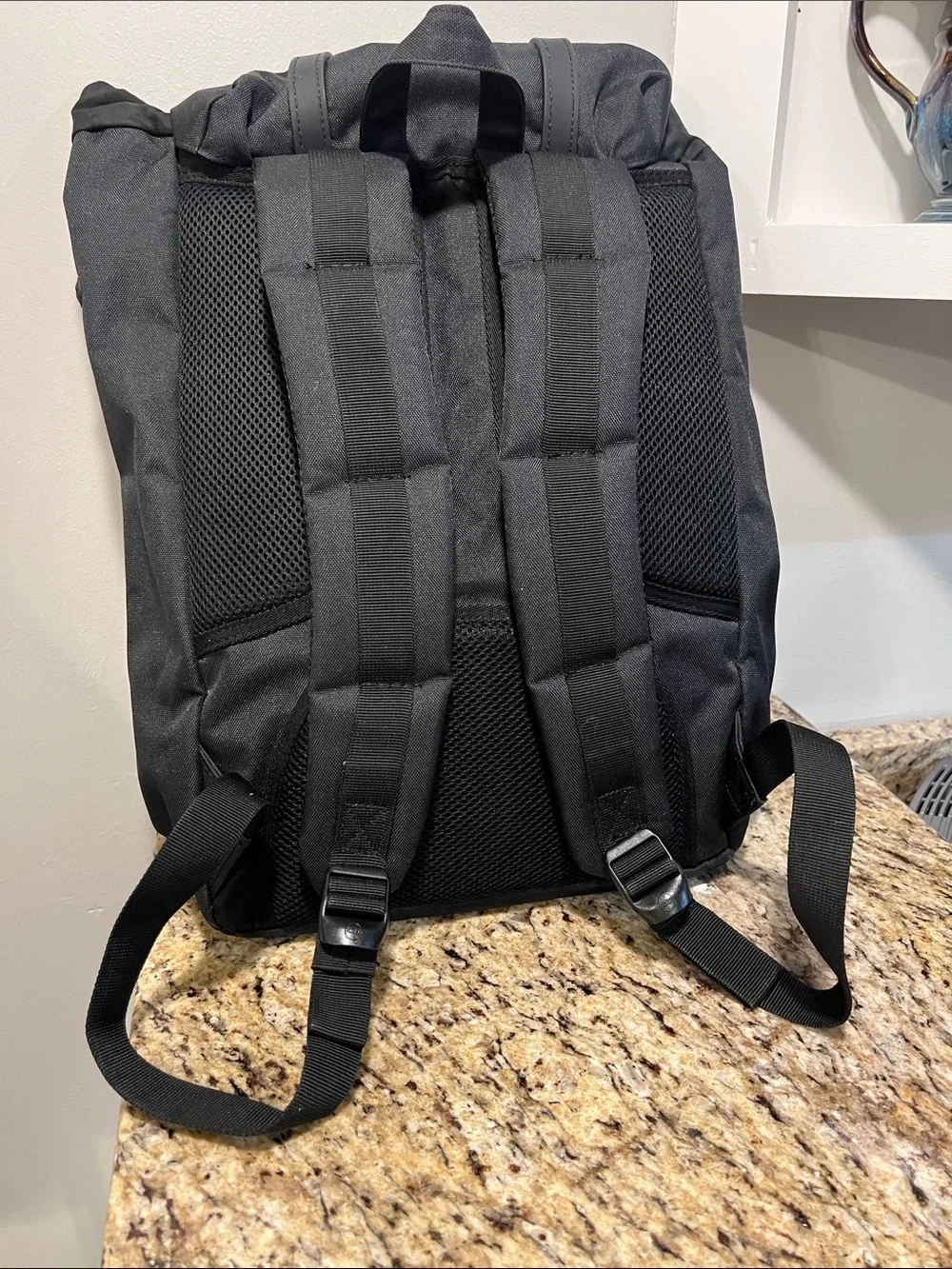 Herschel supply co little America black backpack laptop travel bag
